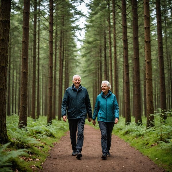Quels sont les avantages des promenades en forêt pour la réduction du stress chez les seniors ?